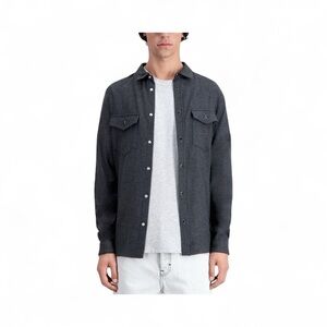 The Kooples Jesi Twill Classic Fit Button Down Shirt Size Large NWT Long Sleeve